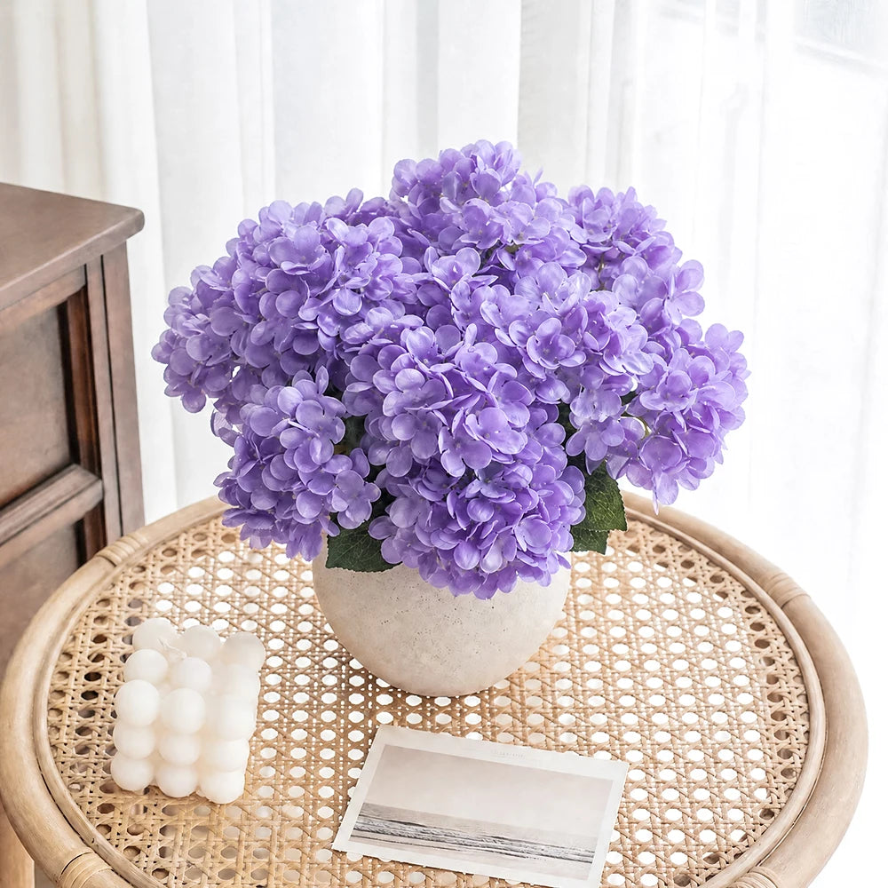 Künstliche Lila Hortensie – 46 cm Seidenblumen-Strauß