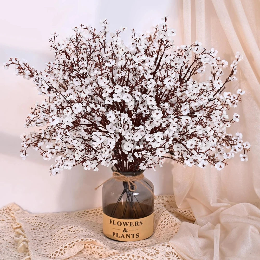 Künstliche Kirschblüten mit Schleierkraut – Dekorative Blumenzweige
