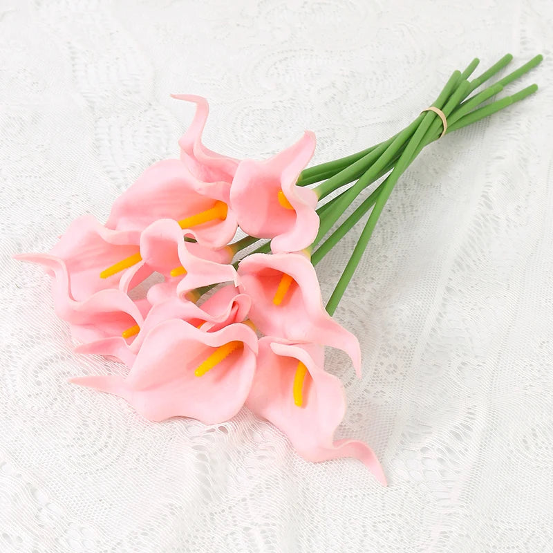 Künstlicher Calla-Lilienstrauß – Dekorative Blumen mit echter Haptik